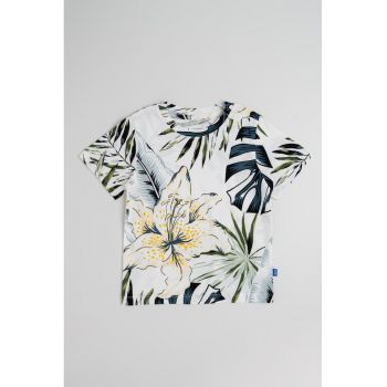 Tricou cu imprimeu tropical