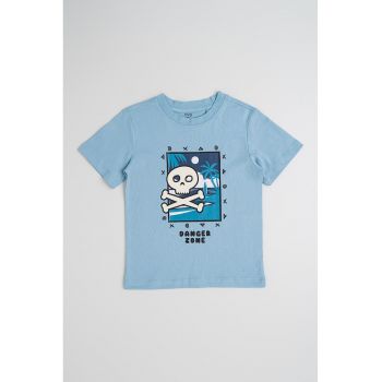 Tricou de bumbac cu imprimeu grafic