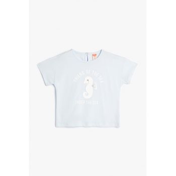 Tricou de bumbac cu imprimeu grafic