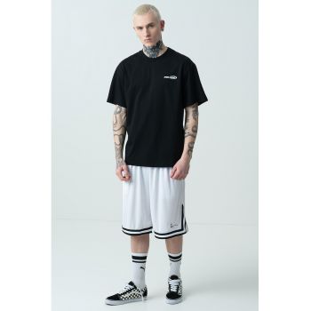 Tricou lejer cu imprimeu pe spate