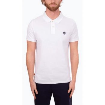 Tricou polo barbati cu croiala Regular fit si logo alb