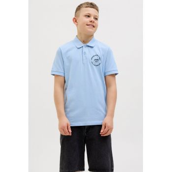 Tricou polo cu imprimeu pe piept