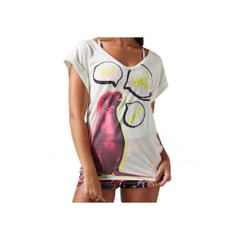 Tricou  Pop Art pentru femei - alb