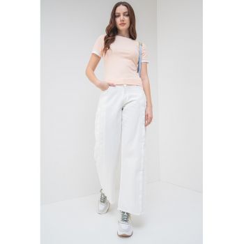 Tricou striat din amestec de modal