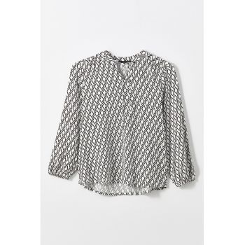 Bluza cu model geometric