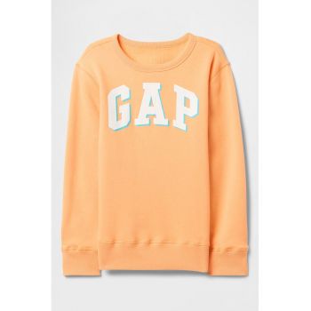 Bluza de trening cu logo si maneci cazute