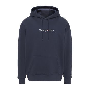 Hanorac din amestec de bumbac organic cu logo brodat
