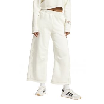 Pantaloni de trening cu croiala ampla si talie inalta