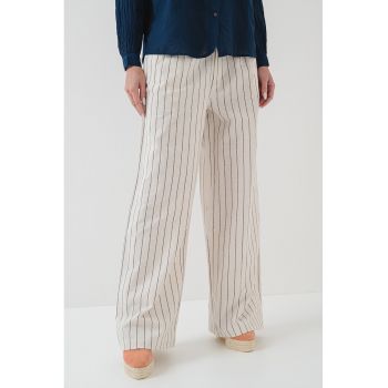 Pantaloni din amestec de in si bumbac Herly