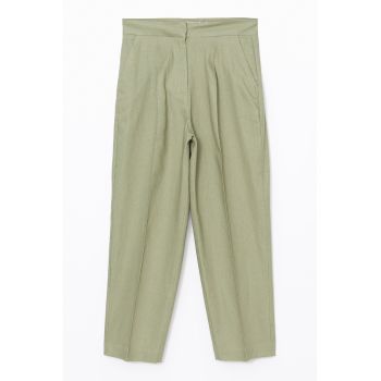 Pantaloni din amestec de in
