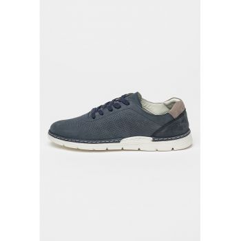 Pantofi casual de piele nabuc Gino