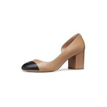 Pantofi de piele si piele ecologica