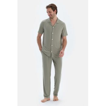 Pijama lunga din amestec de modal