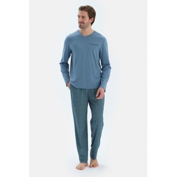 Pijama lunga din amestec de modal