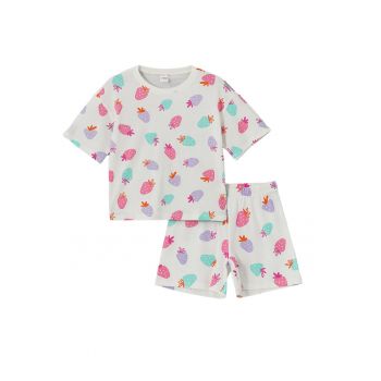 Pijama scurta cu imprimeu