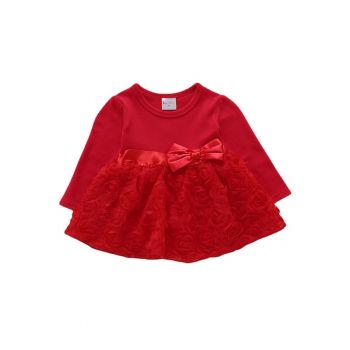 Rochita Fetite Rose cu Papucei Rosu - Diverse Varste