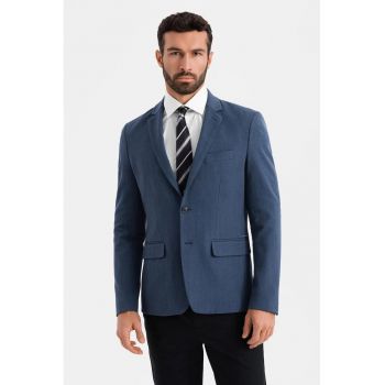 Sacou regular fit cu buzunare cu clapa