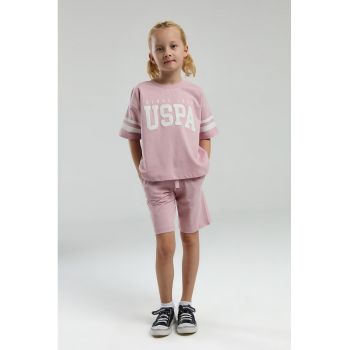 Set de tricou de bumbac si pantaloni scurti - 2 piese