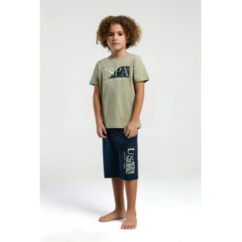 Set de tricou de bumbac si pantaloni scurti - 2 piese