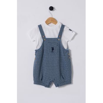 Set de tricou si salopeta scurta - 2 piese