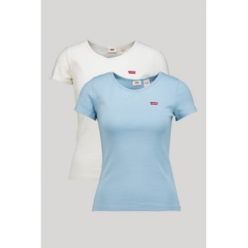 Set de tricouri slim fit din bumbac - 2 piese
