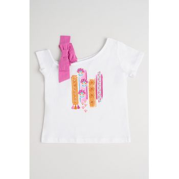 Tricou asimetric de bumbac