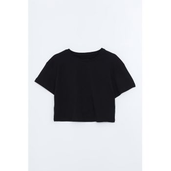 Tricou crop din bumbac