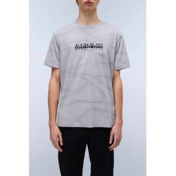 Tricou cu decolteu la baza gatului si logo