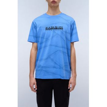 Tricou cu decolteu la baza gatului si logo