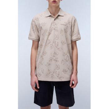 Tricou cu guler polo si imprimeu