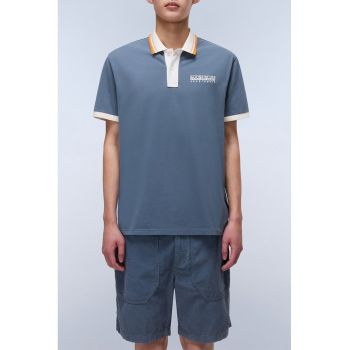 Tricou din bumbac cu guler polo