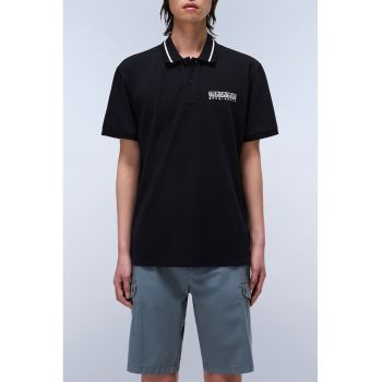 Tricou din bumbac cu guler polo
