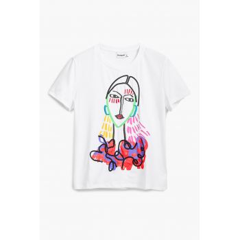 Tricou din bumbac cu imprimeu grafic