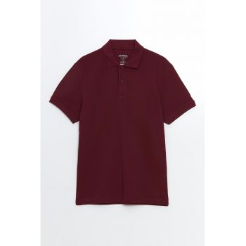 Tricou polo din bumbac pique