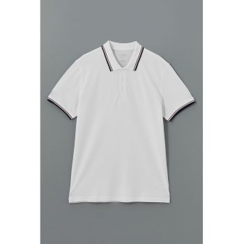 Tricou polo regular fit din bumbac