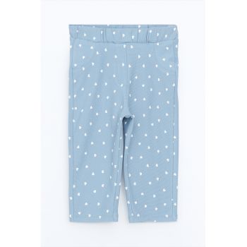 Colanti capri cu imprimeu inimi