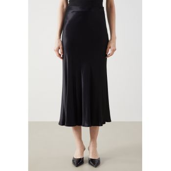 Fusta uni de satin