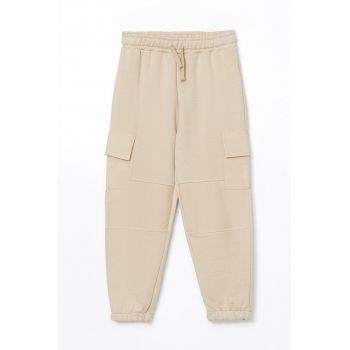 Pantaloni cargo de trening cu snur
