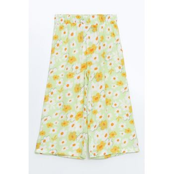 Pantaloni culotte cu imprimeu grafic