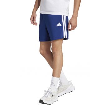 Pantaloni scurti cu talie ajustabila si benzi laterale cu logo