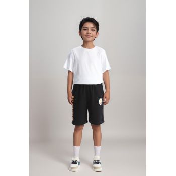 Pantaloni scurti de bumbac cu snur