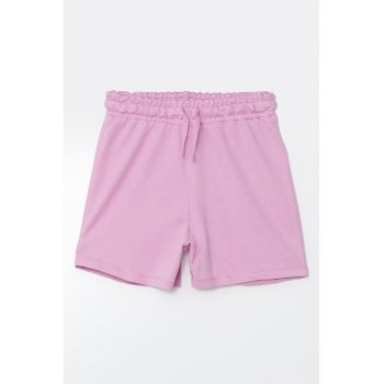Pantaloni scurti din amestec de bumbac cu snur