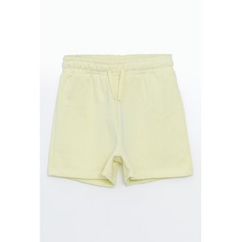Pantaloni scurti din amestec de bumbac cu snur