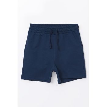 Pantaloni scurti din amestec de bumbac cu snur