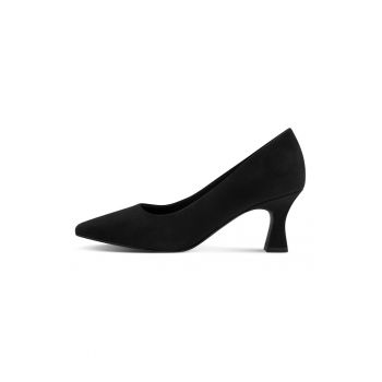Pantofi de piele intoarsa sintetica cu varf ascutit