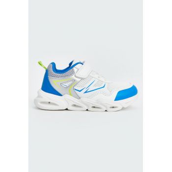 Pantofi sport cu velcro si LED-uri