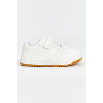 Pantofi sport de piele ecologica cu velcro