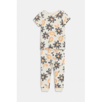 Pijama cu imprimeu floral