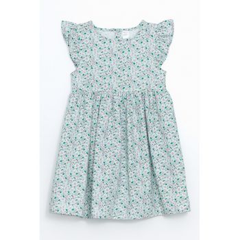 Rochie de bumbac cu imprimeu floral