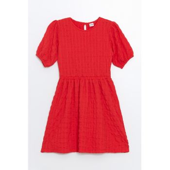 Rochie evazata cu maneci scurte